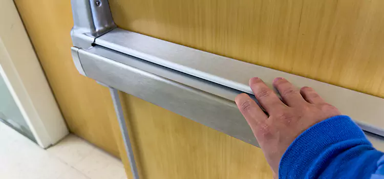 Installing a Push Bar on a Door Westerly